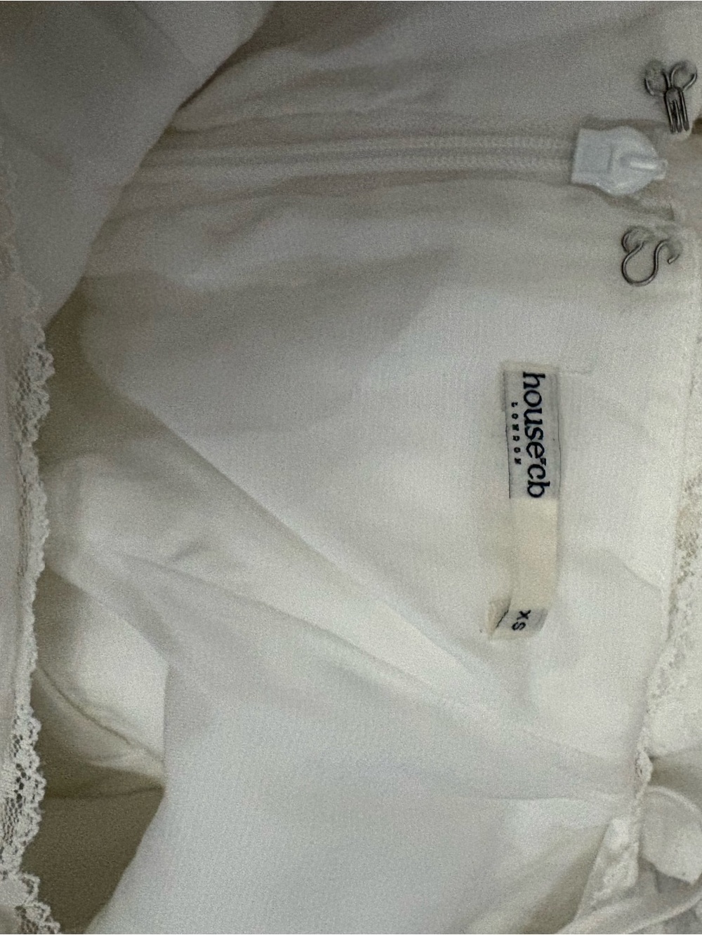 House of CB White Mini Ruffle Sundress - Picture 9 of 10